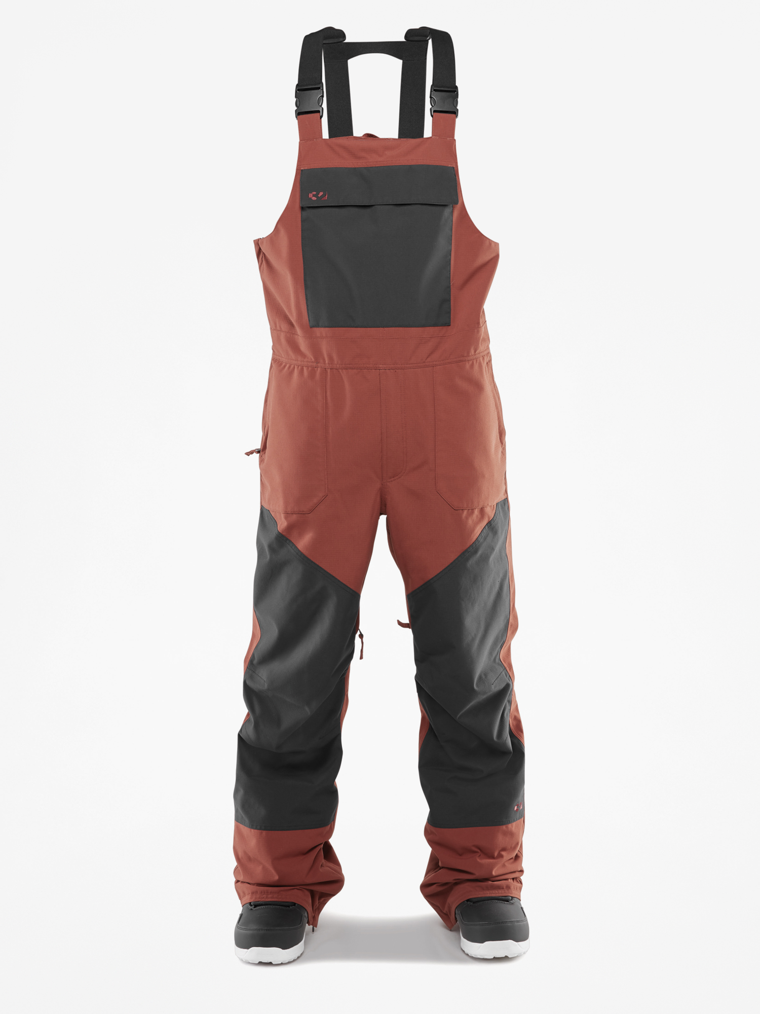 Pantaloni pentru snowboard ThirtyTwo Basement Bib (brick)