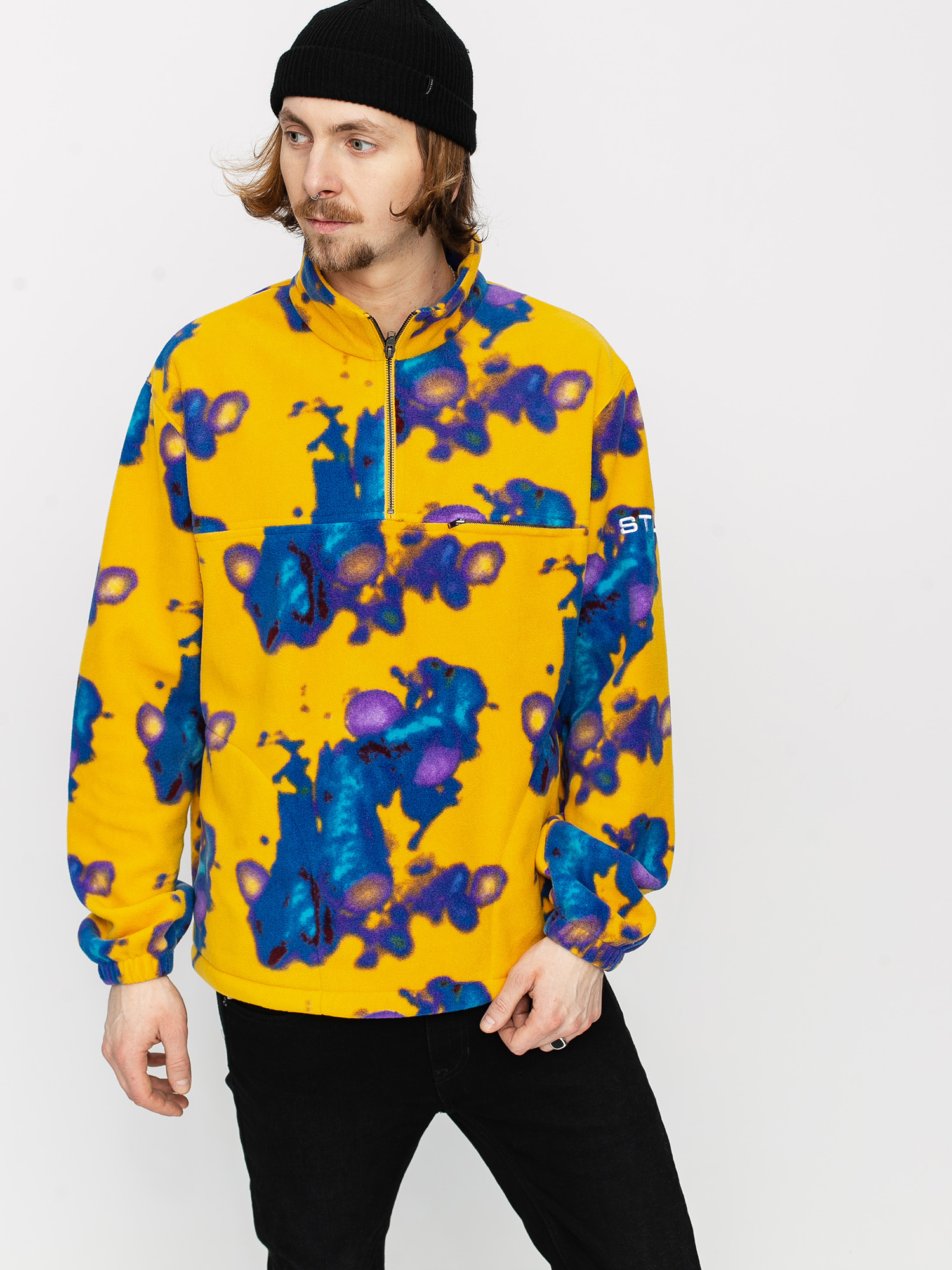 Download Hanorac din fleece Stussy Mock (tie dye)