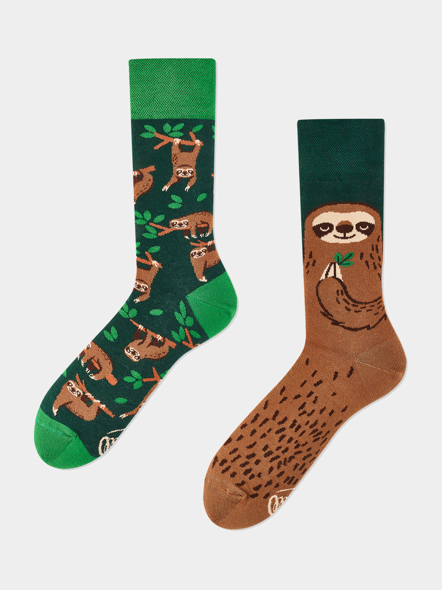 Șosete Many Mornings Sloth Life (gree/brown)