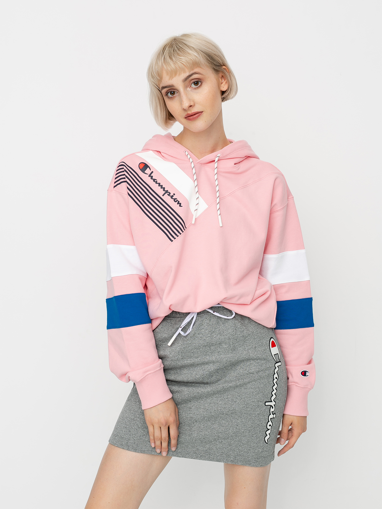 Hanorac cu glugă Champion Sweatshirt HD 112758 Wmn (cnp)
