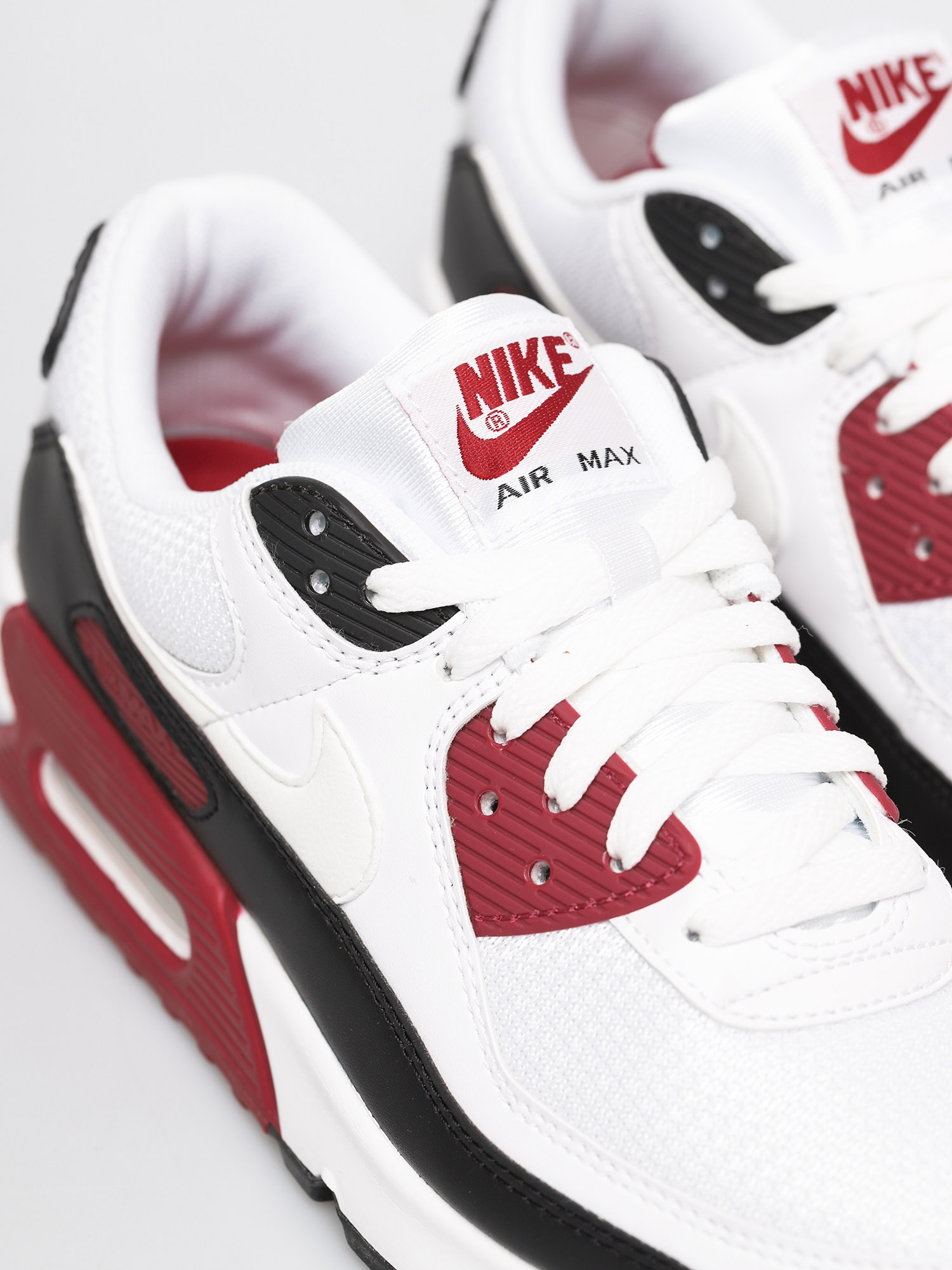 Nike Air Max 90 White/New Maroon-Black - CT4352-104