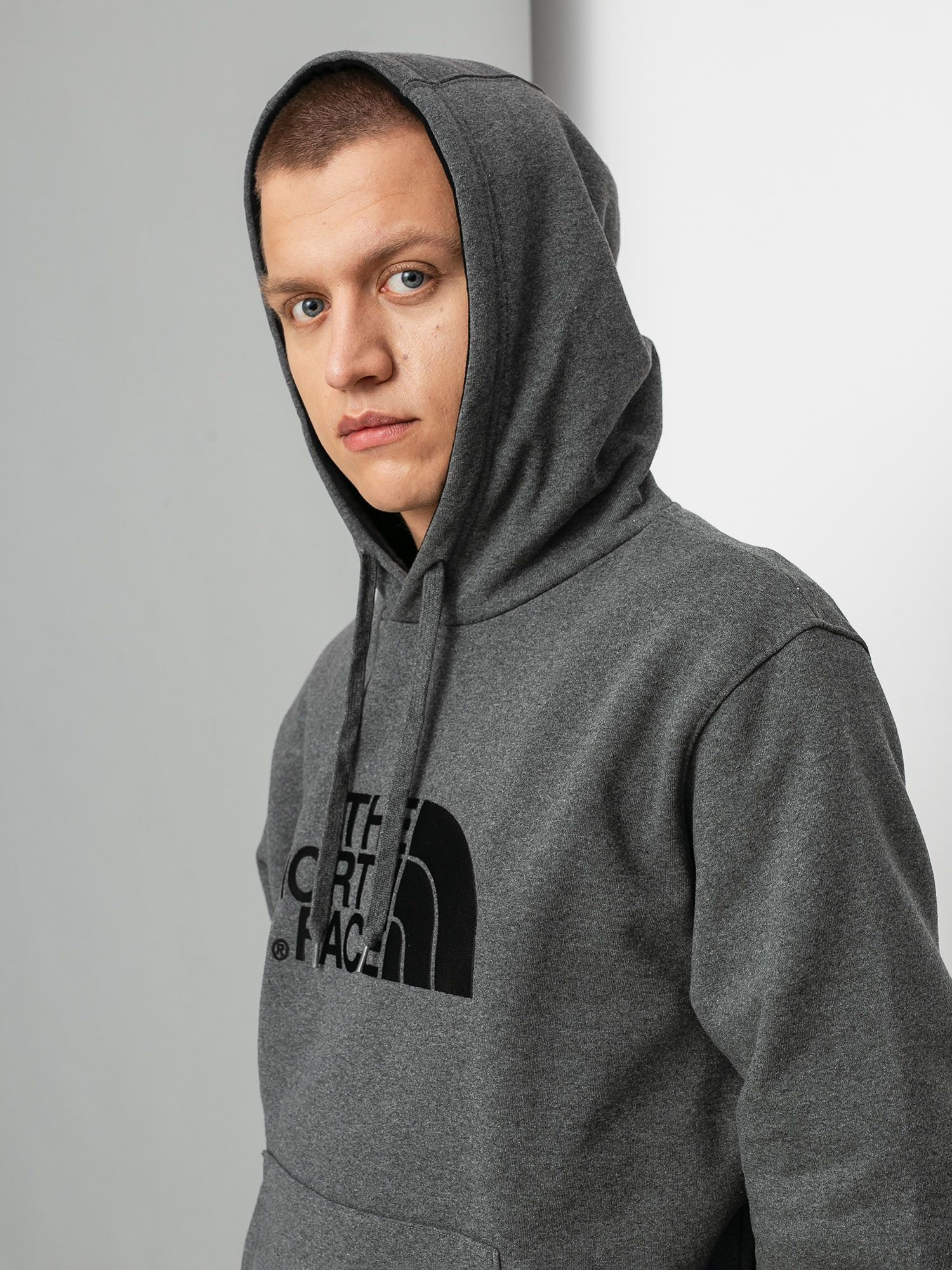 The North Face Hanorac cu glugă Drew Peak HD (tnfmdmgryhtr(std)/tnfblck)