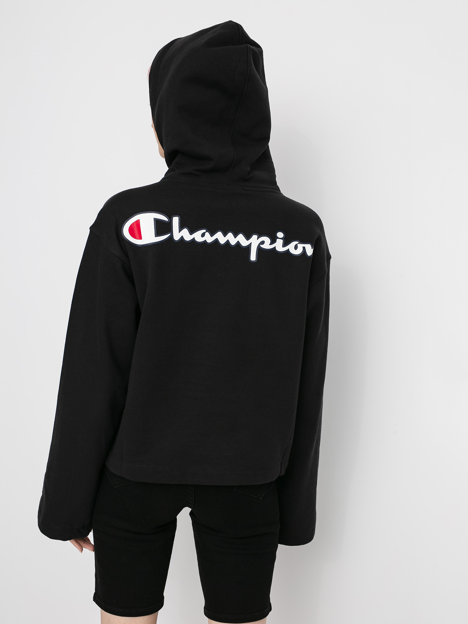Hanorac cu glugă Champion Sweatshirt HD 113186 Wmn (nbk)