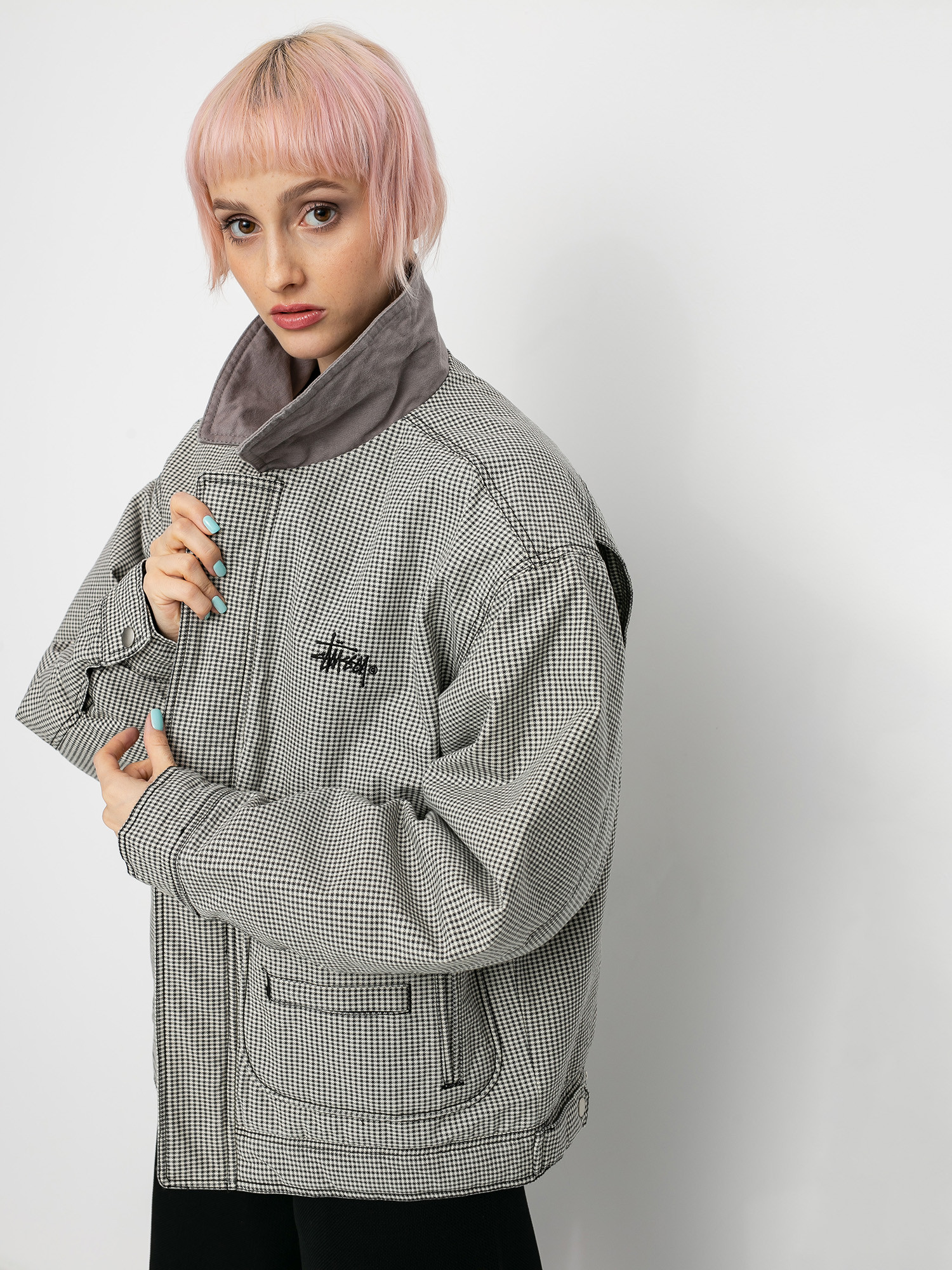 stussy drizzler plaid bomber | lacabanenca.es