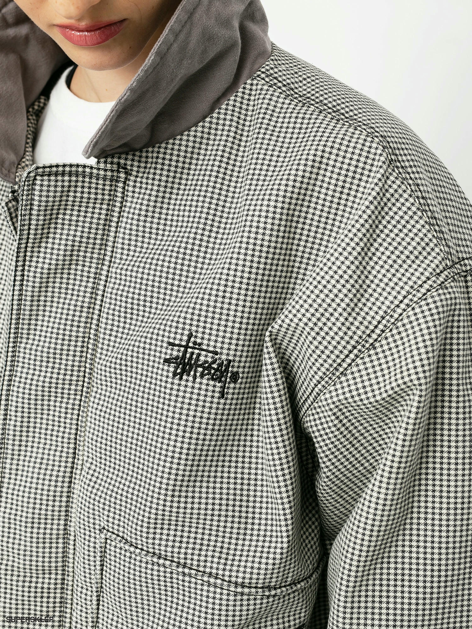 最も優遇 STUSSY Mens Drizzler Plaid Bomber Jacket tdh-latinoamerica.de