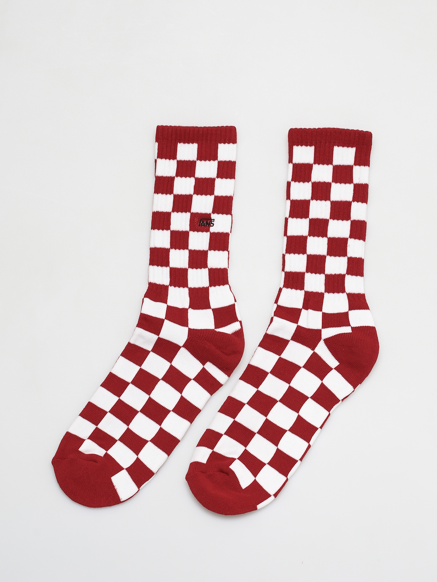 Șosete Vans Checkerboard Crew II (red/white check)
