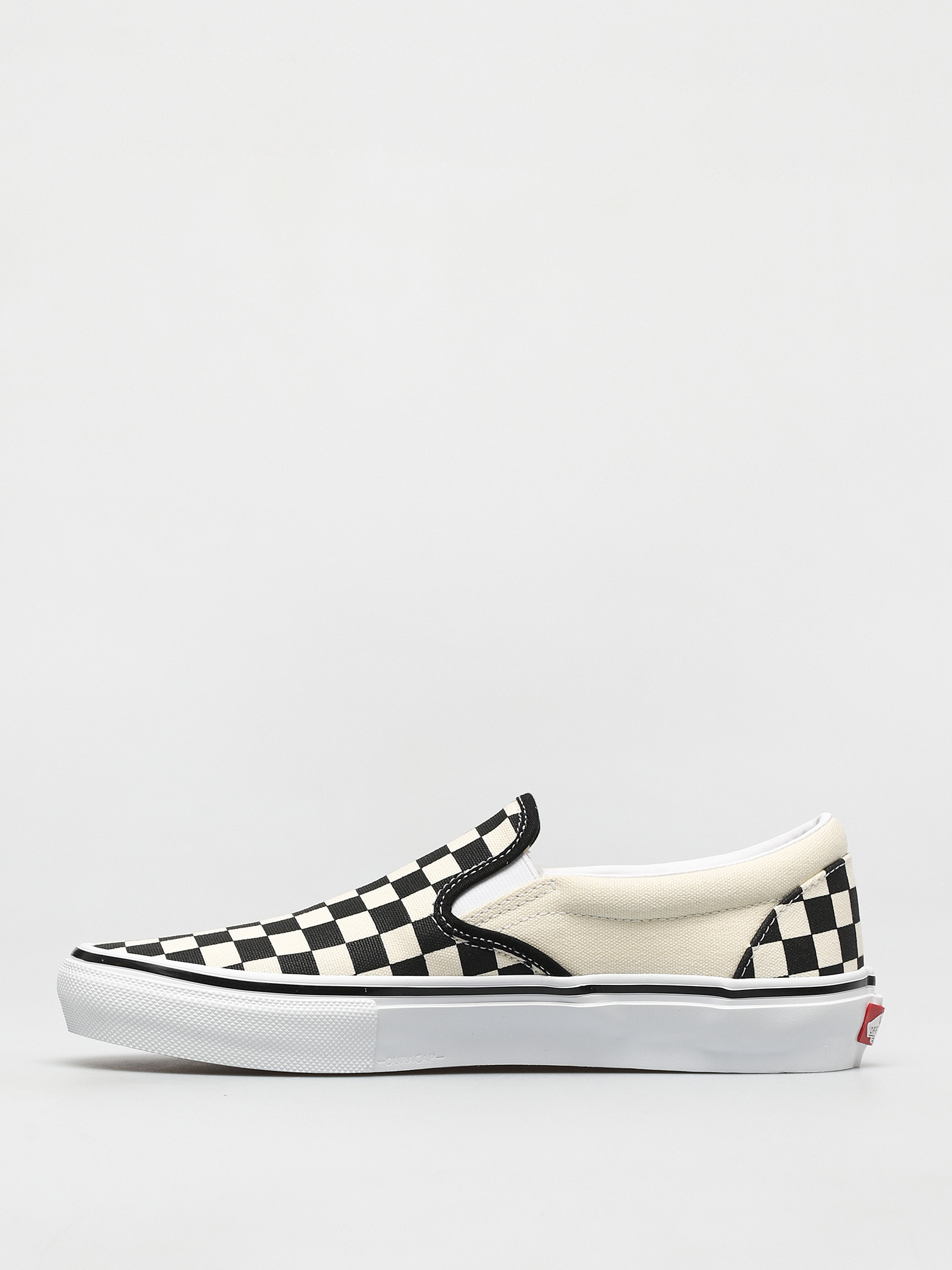 black checkerboard vans