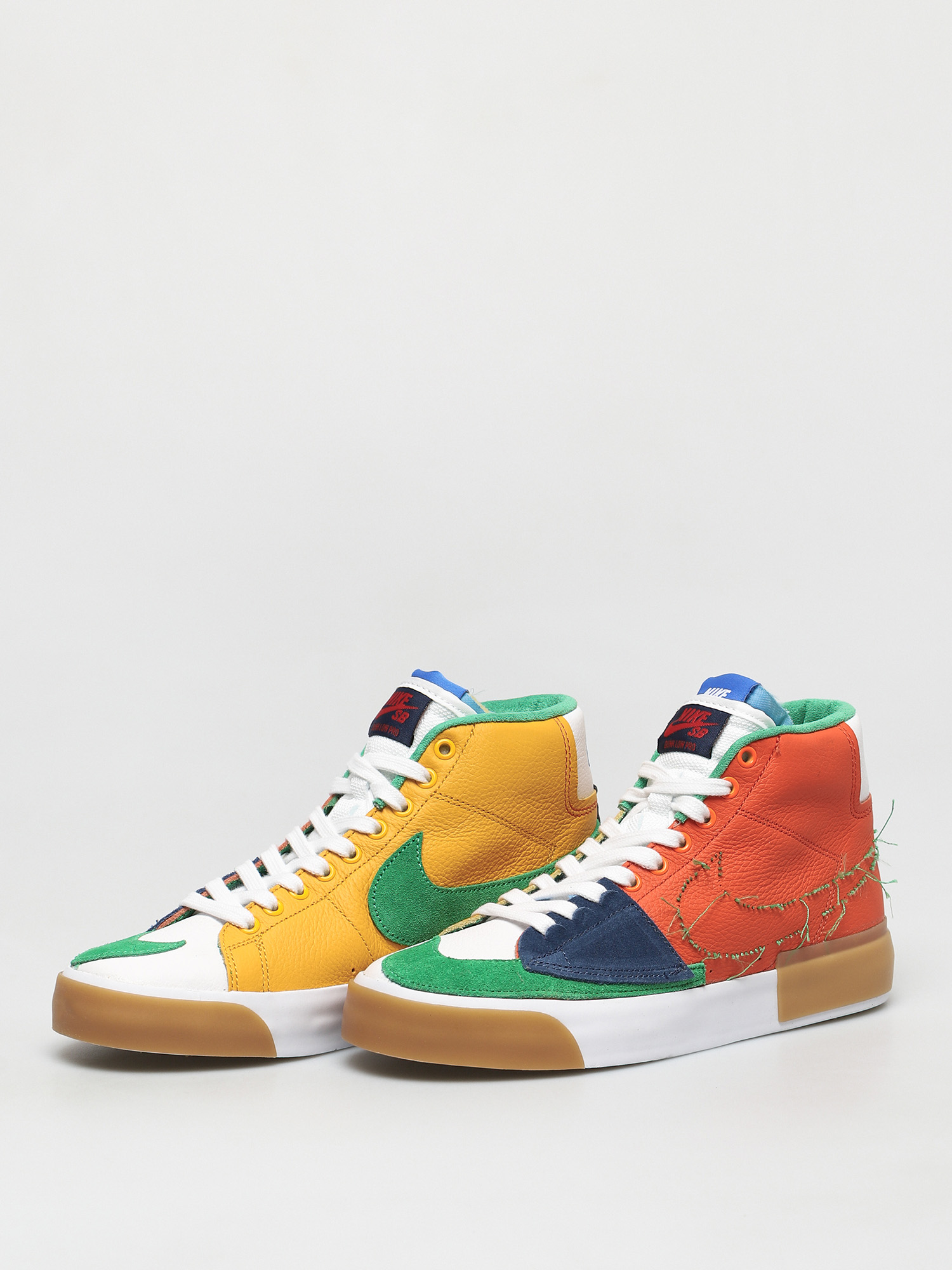 nike blazer green orange