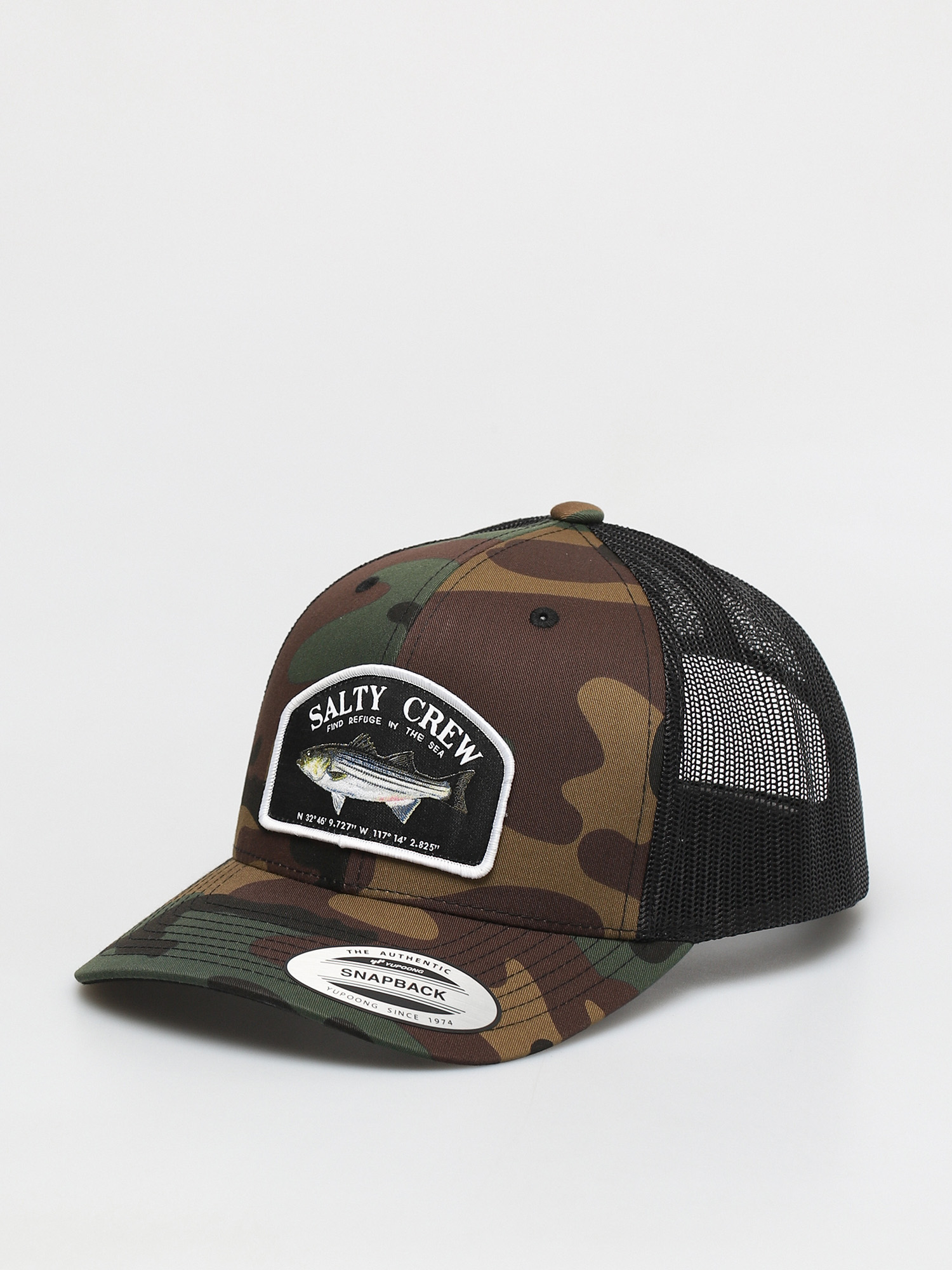 Șapcă Salty Crew Striper Retro Trucker ZD (camo)