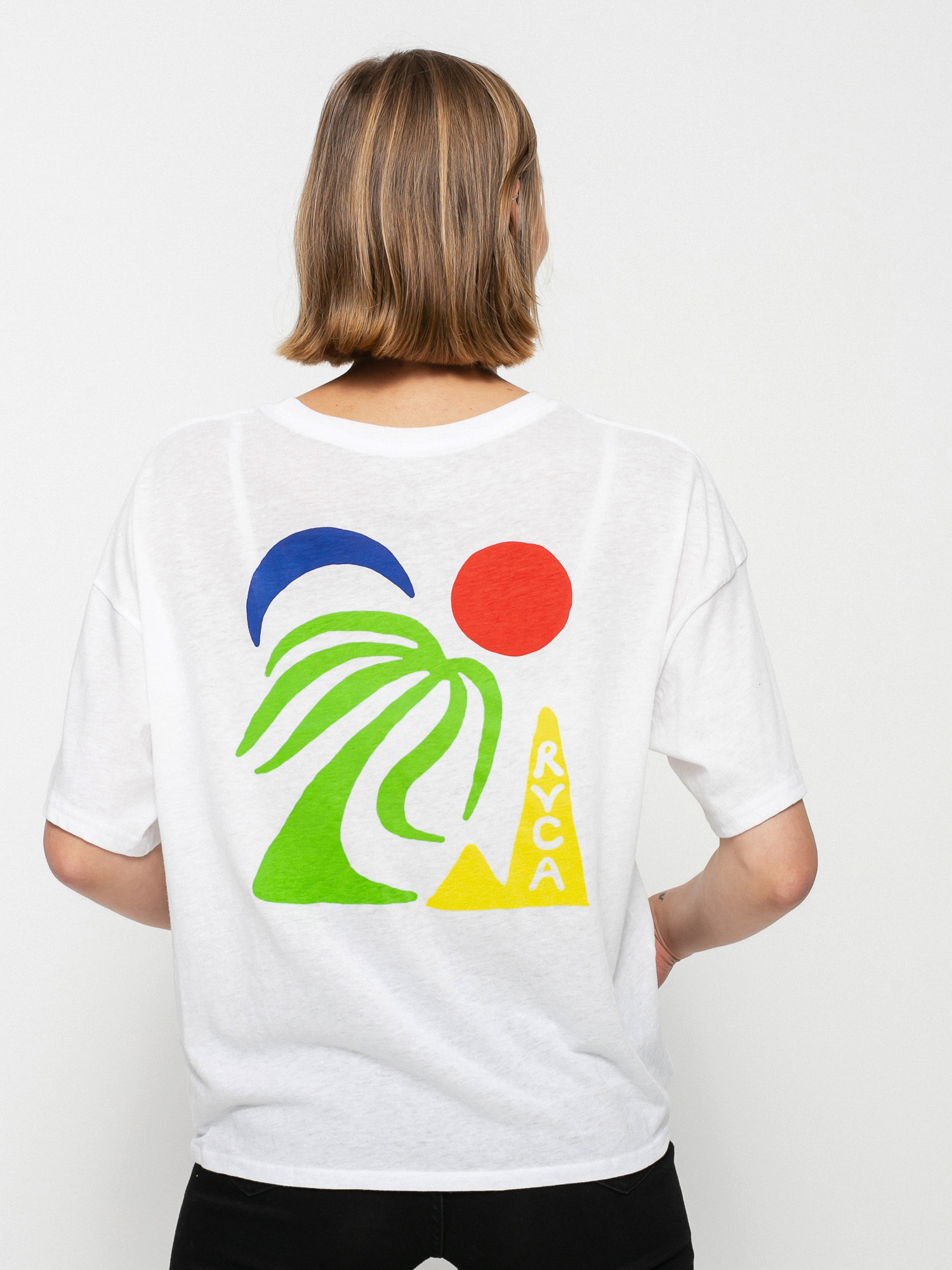 Tricou RVCA Oasis Wmn (vintage white)