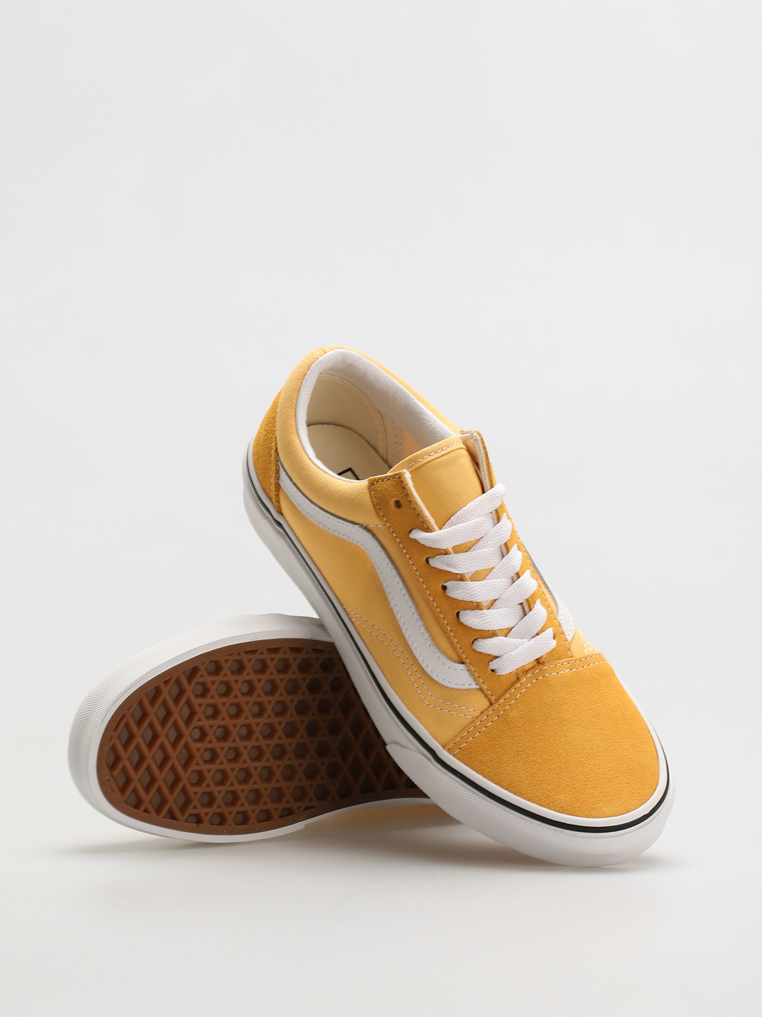 vans yellow white