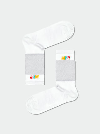 Șosete Happy Socks Cuff 3/4 Crew (white)