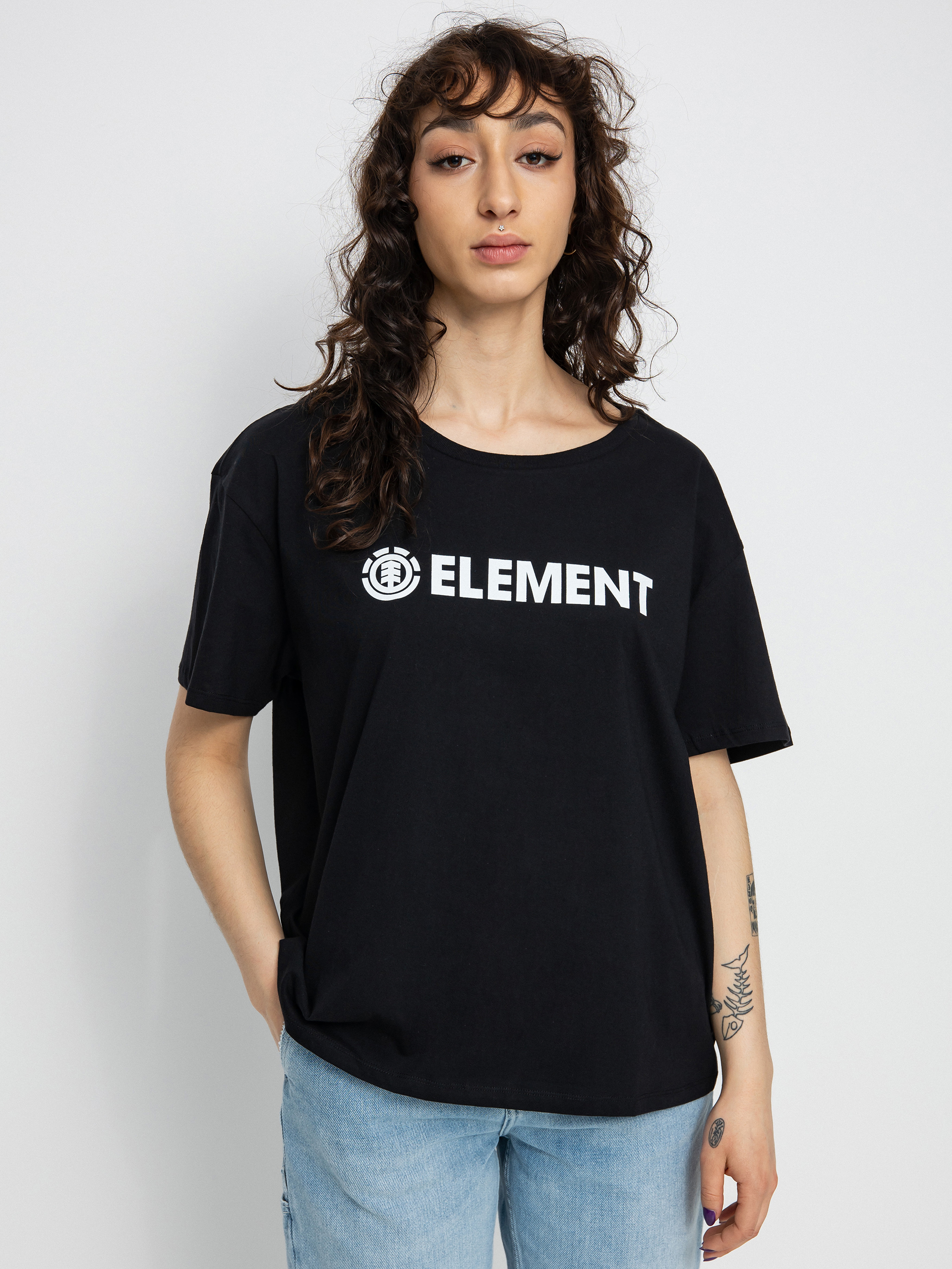 Tricou Element Logo Wmn (flint black)