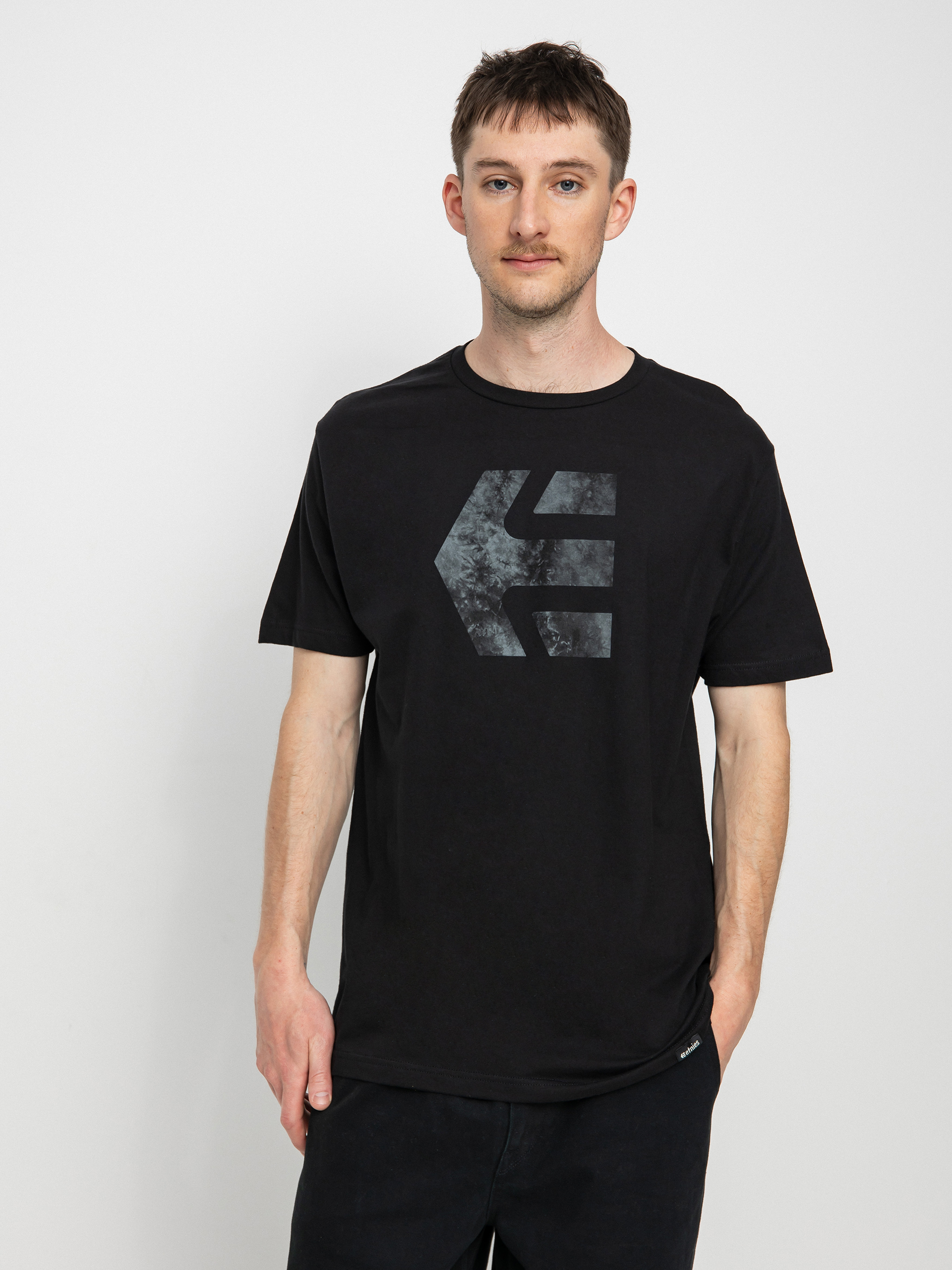 Tricou Etnies Icon Print (black wash)