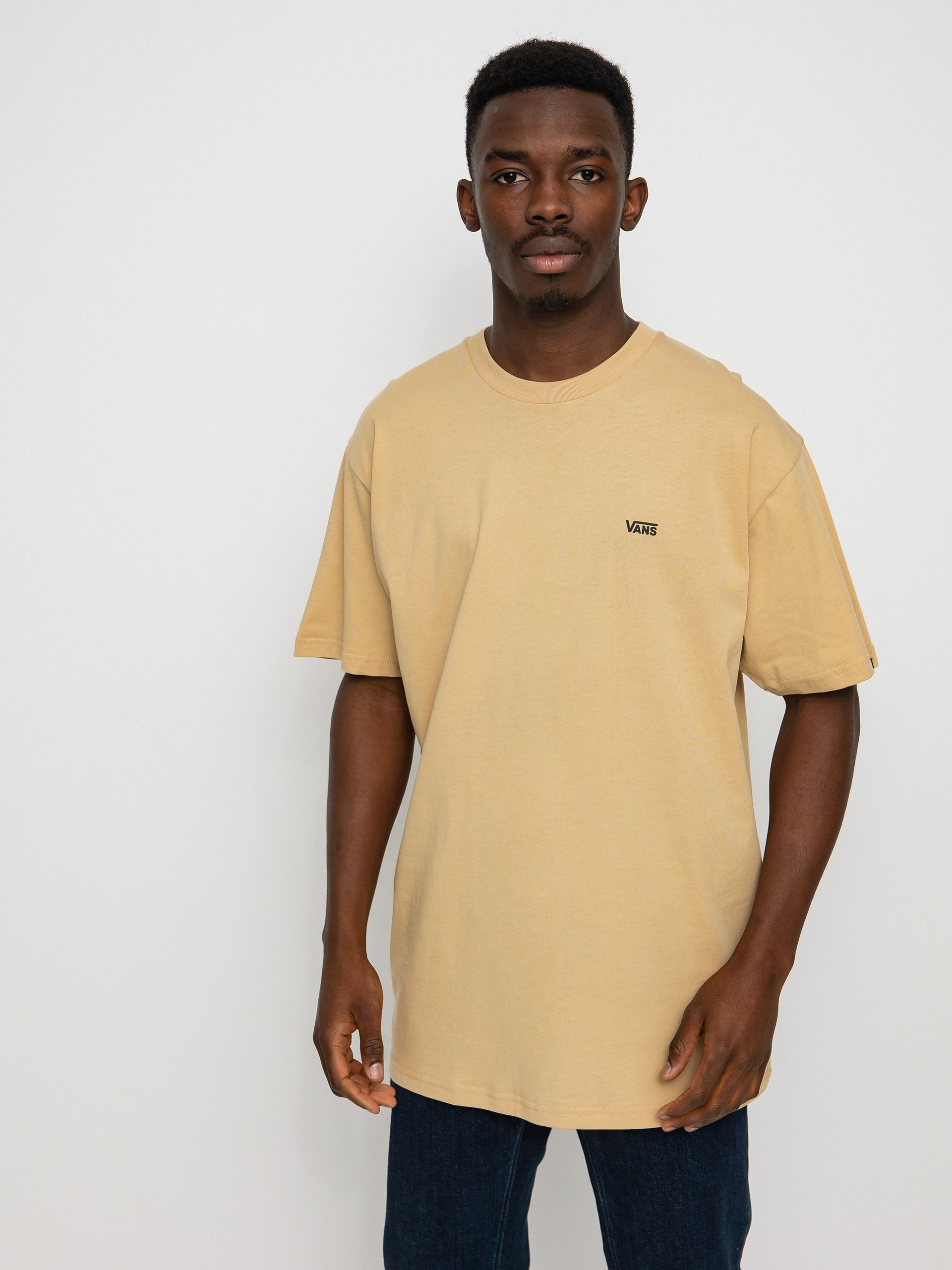 Tricou Vans Left Chest Logo (taos taupe/black)