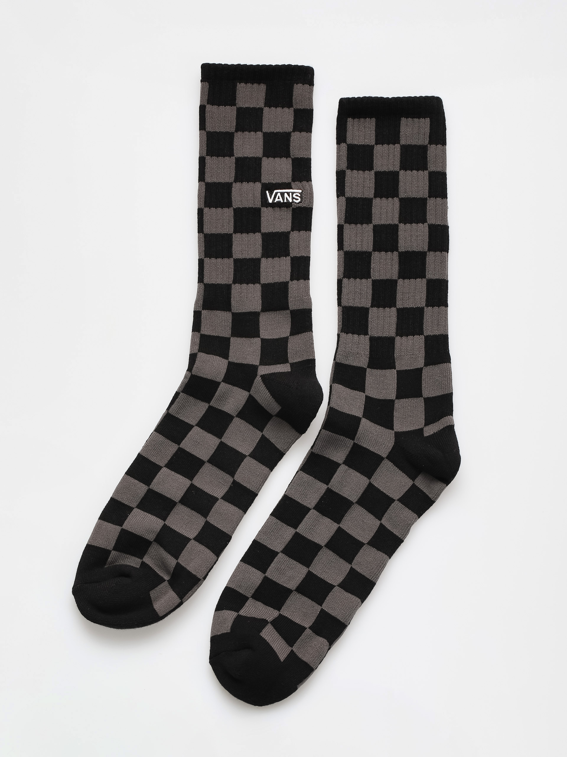 Șosete Vans Checkerboard Crew II (black/charcoal)