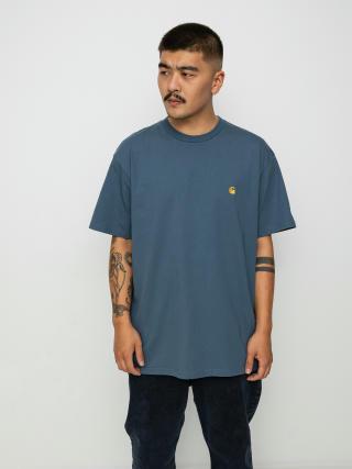 Tricou Carhartt WIP Chase (storm blue/gold)