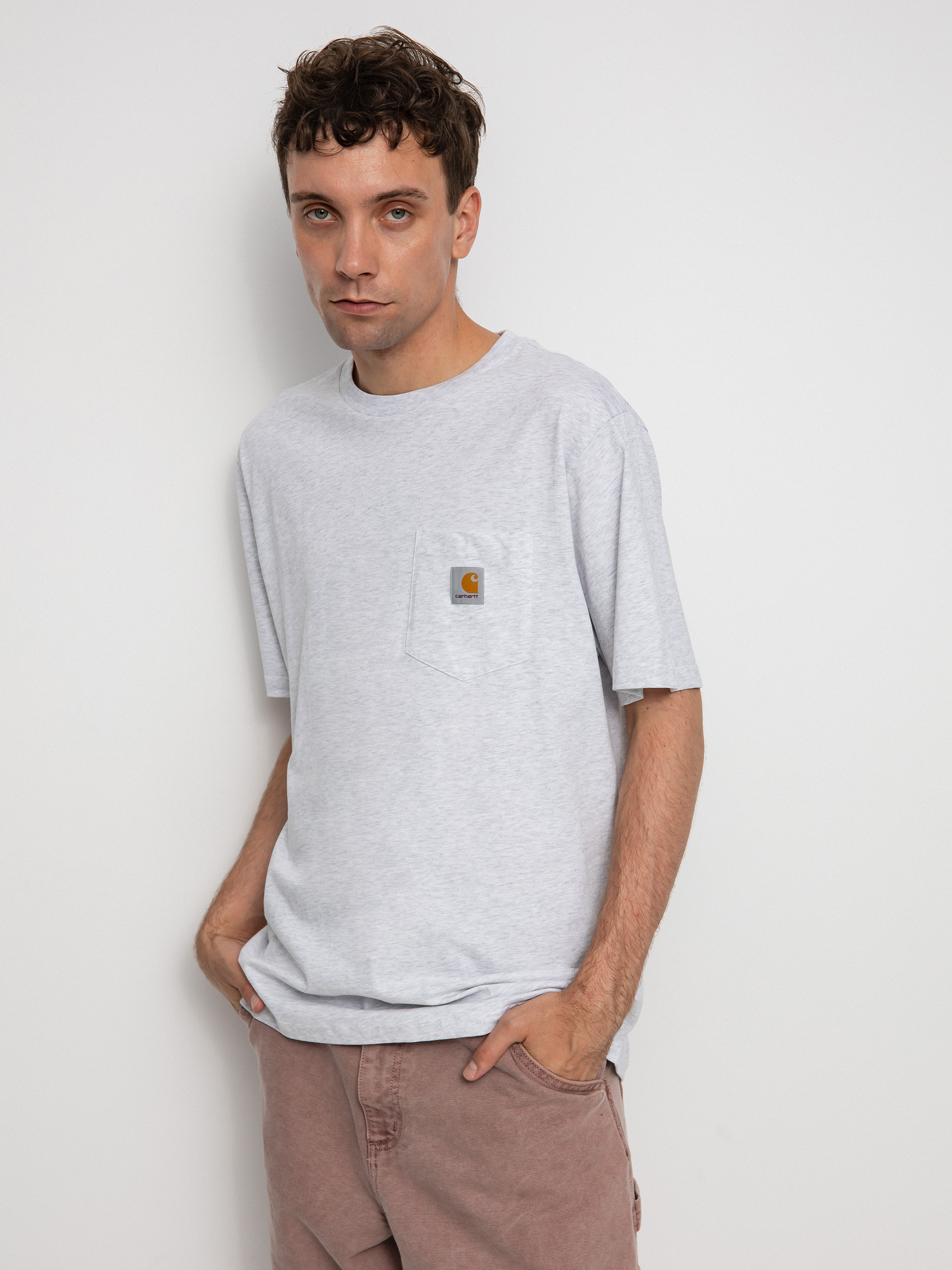 Tricou Carhartt WIP Pocket (ash heather)