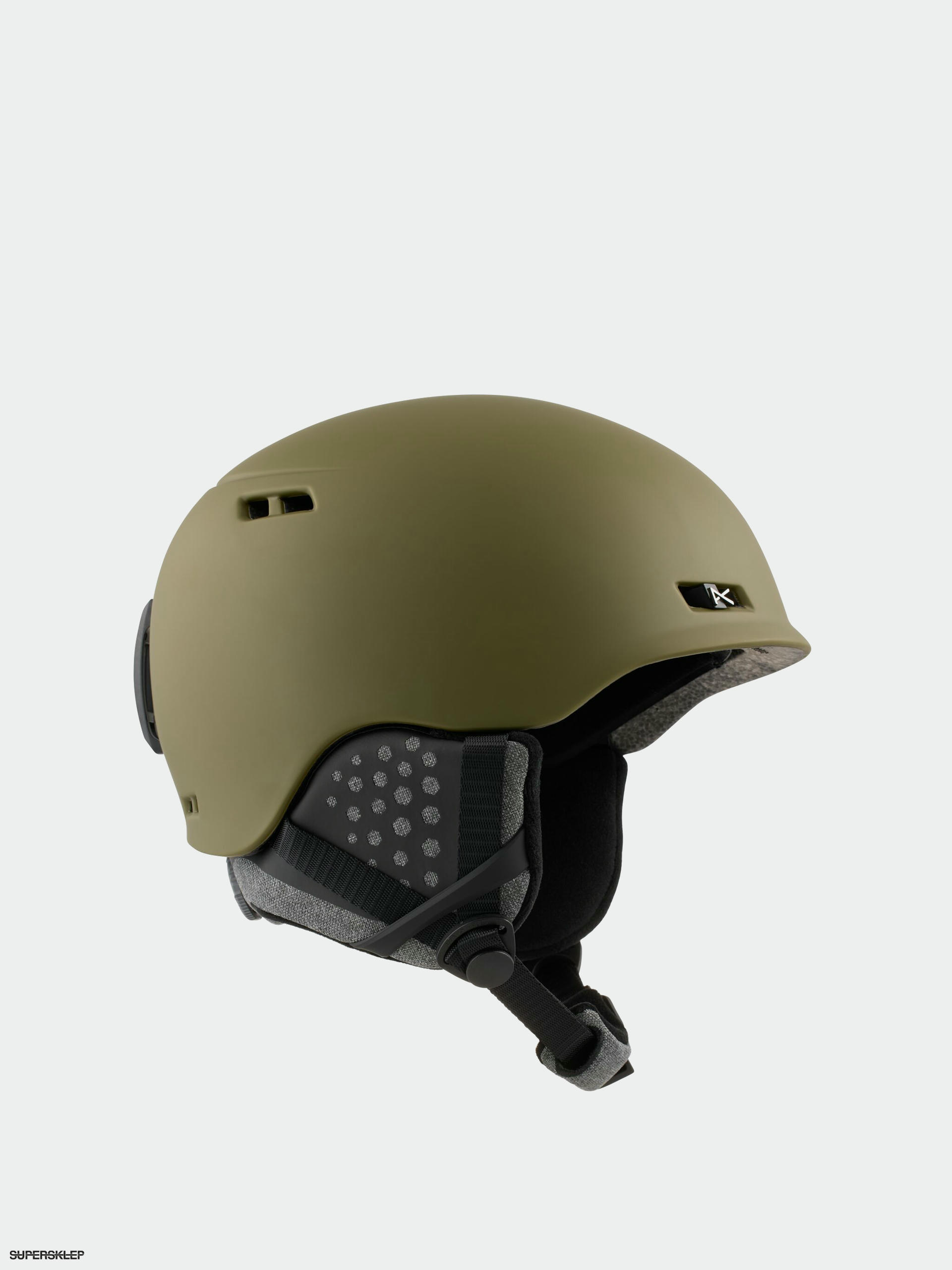 green snowboard helmet