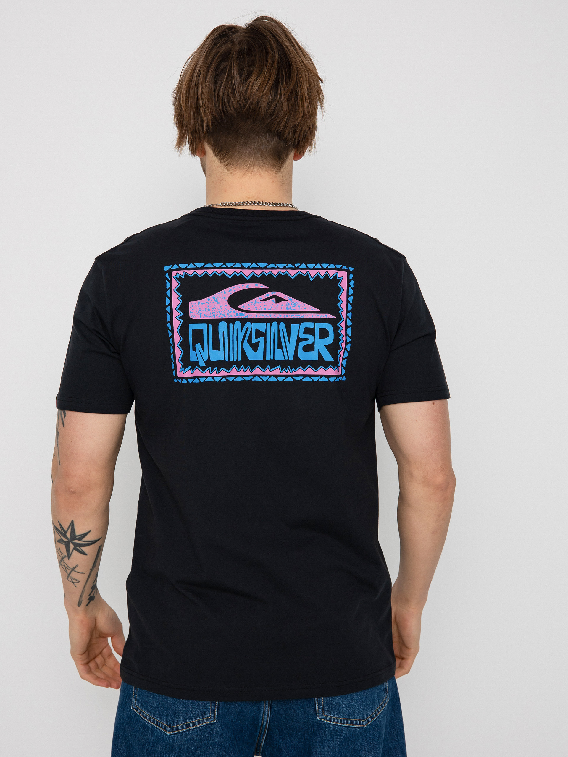 Tricou Quiksilver Warped Frames (black)