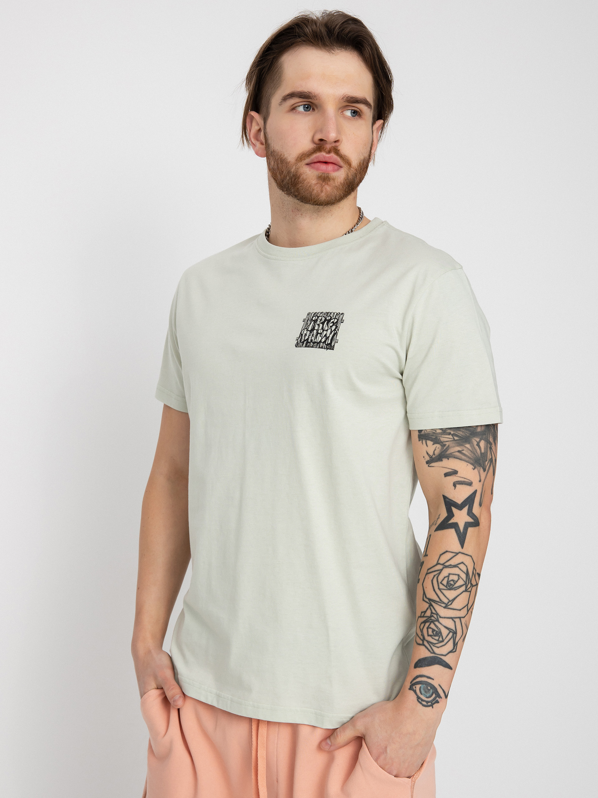Tricou Iriedaily Garden Gnome (light sage)