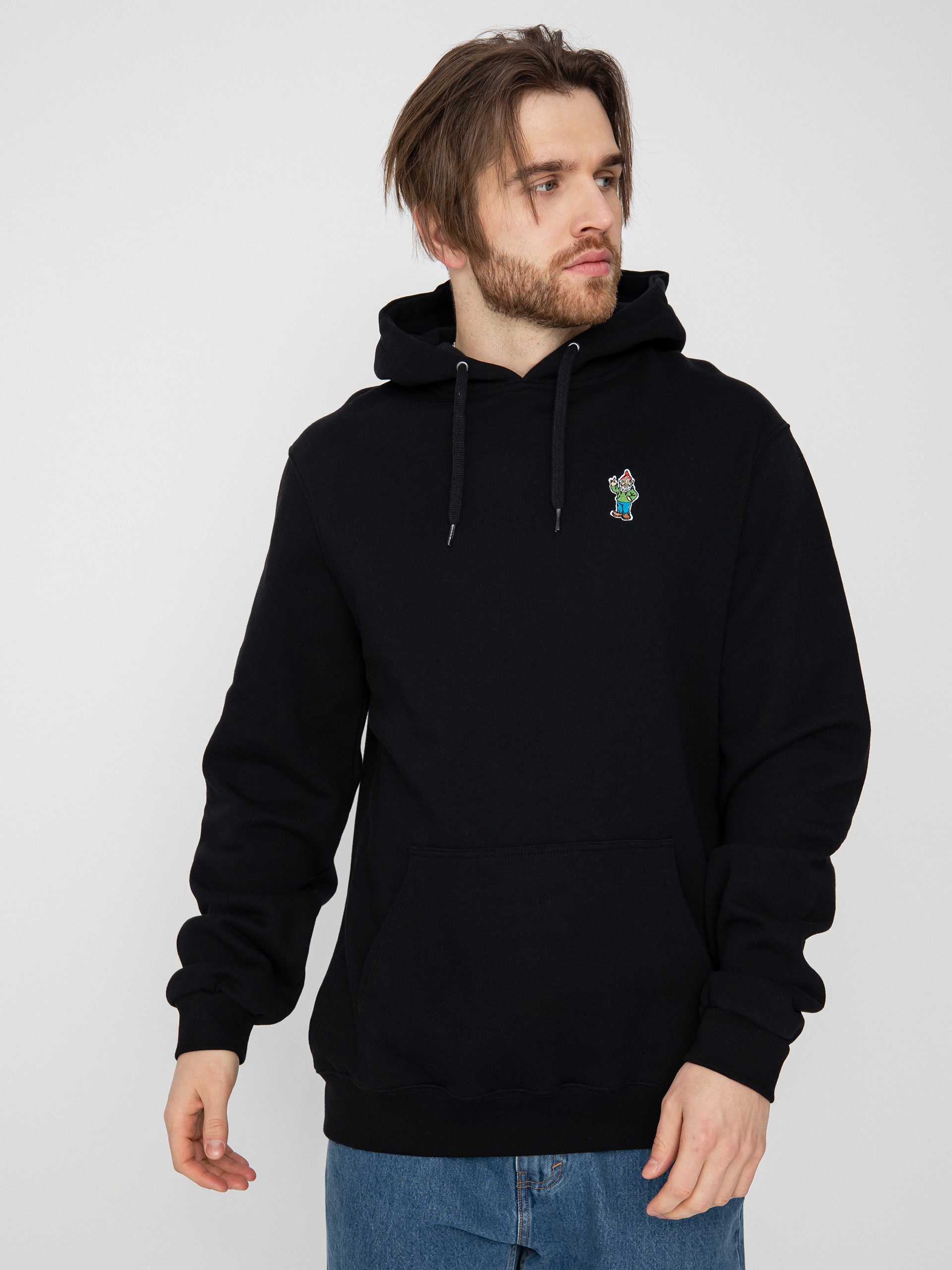Hanorac cu glugă Iriedaily Little Gnome HD (black)