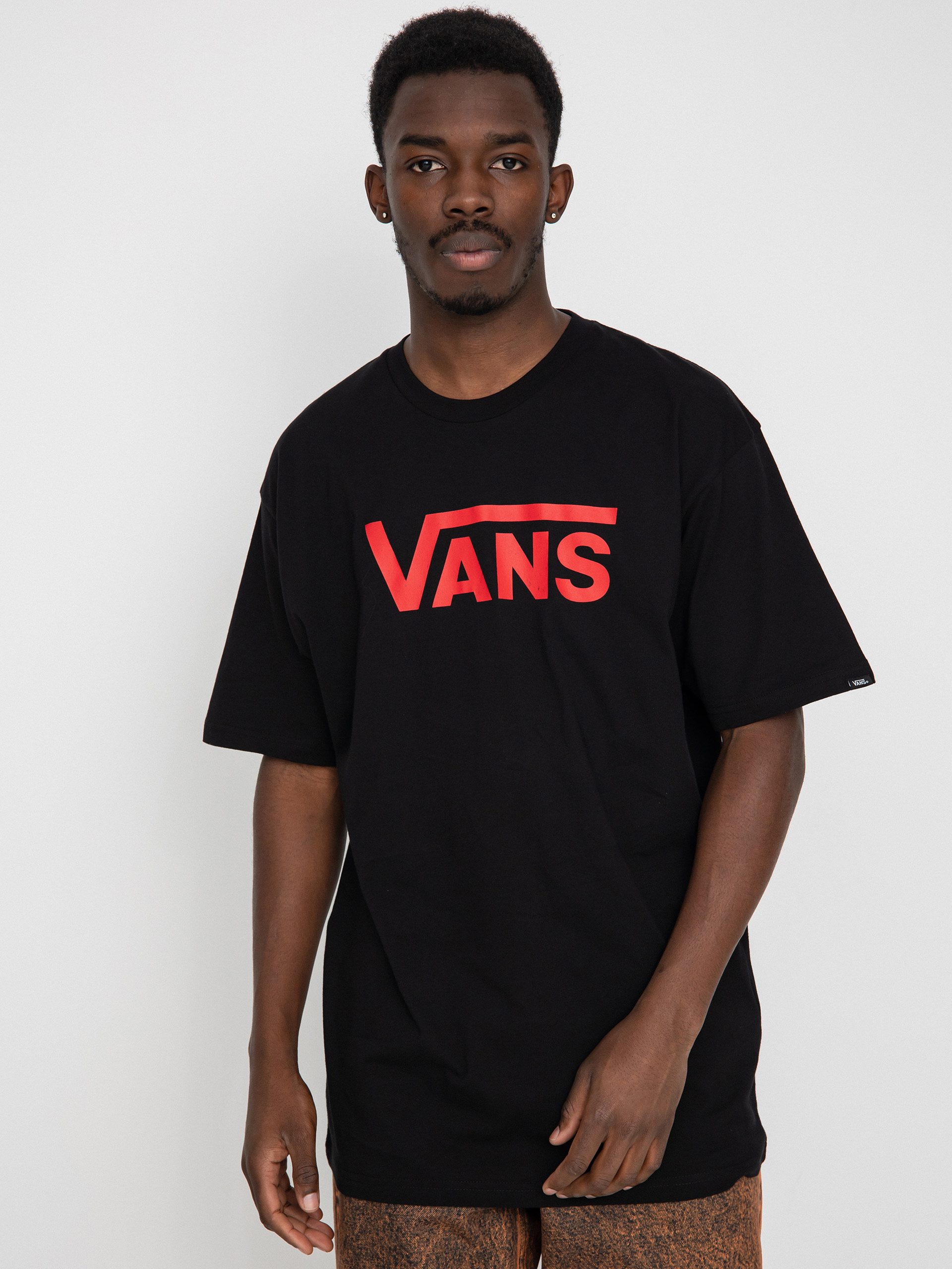 Tricou Vans Classic (black/reinvent red)