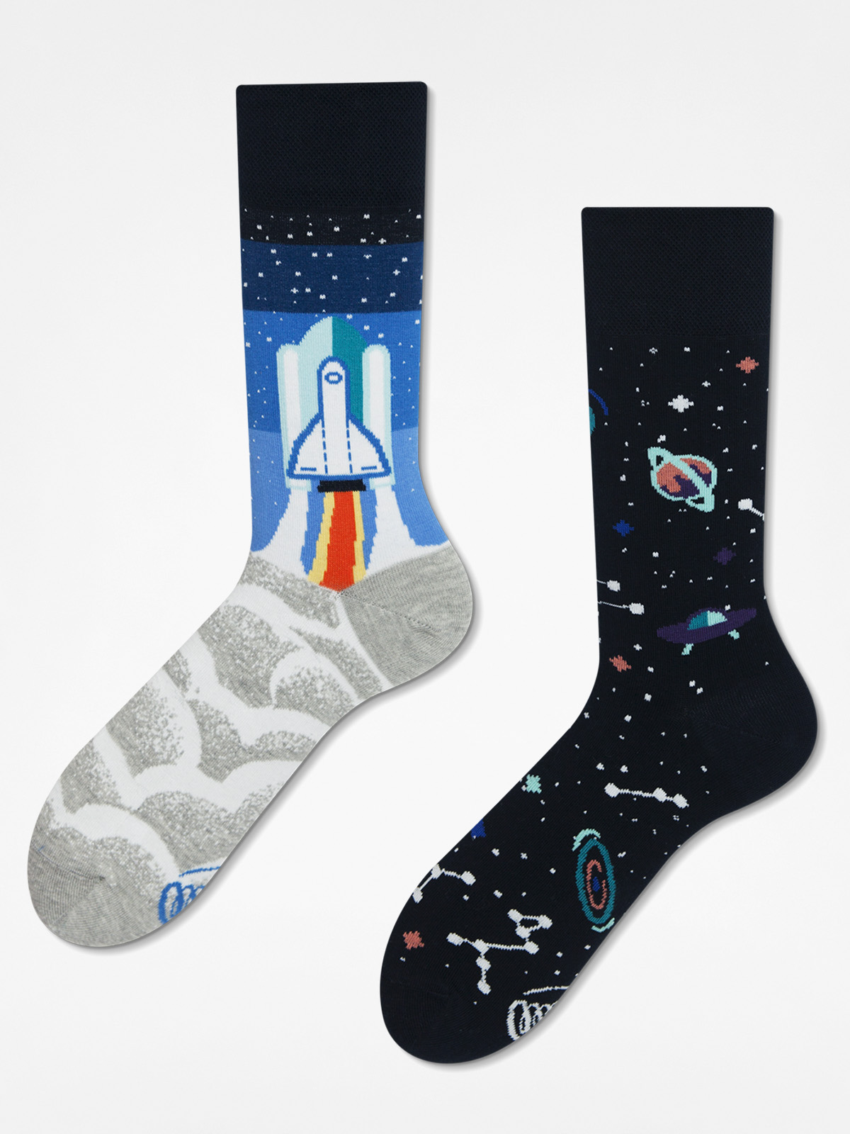 Șosete Many Mornings Space Trip (grey/blue/black)