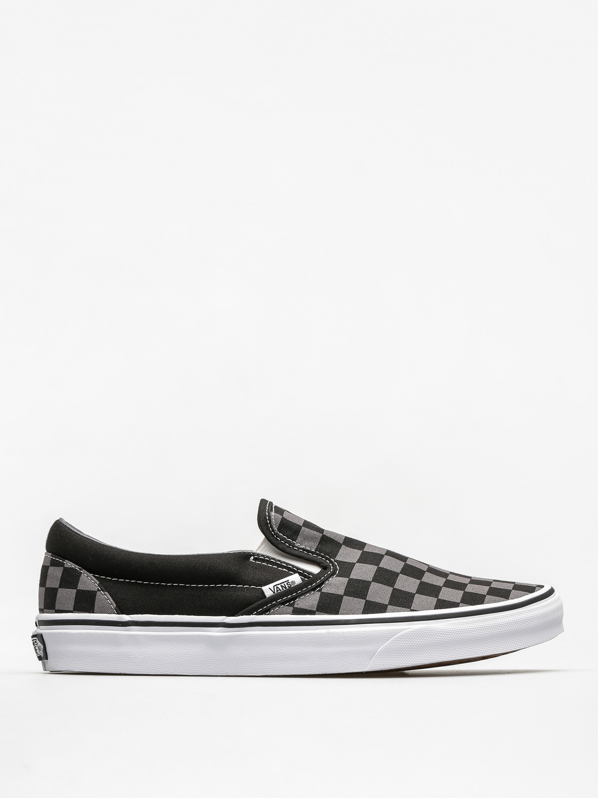 Pantofi Vans Classic Slip On (black/pewter checkerboard)